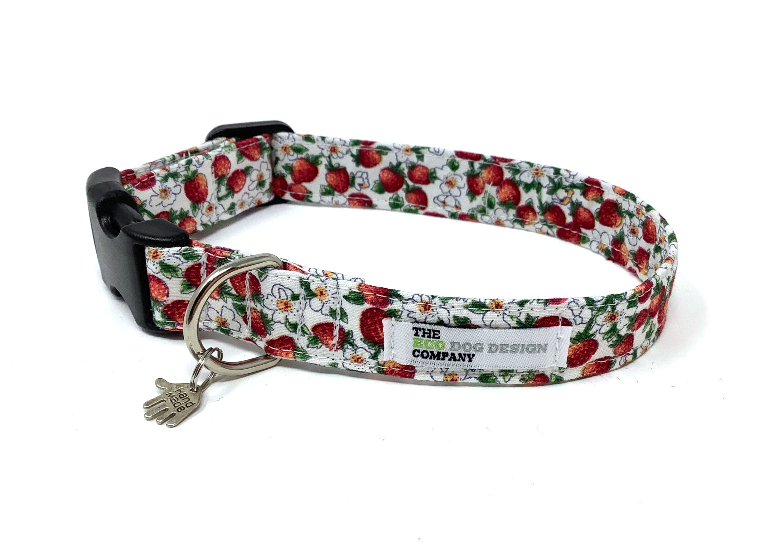 Strawberry Print Dog Collar